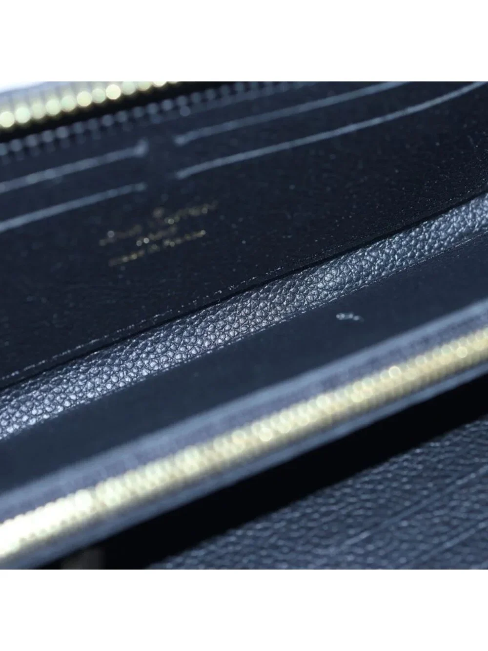 Louis Vuitton Monogram Empreinte Zippy Wallet Horizontal Leather Black